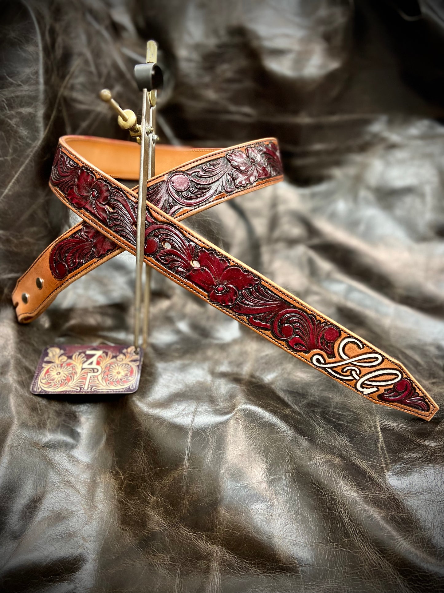 Red & Natural Custom Belt